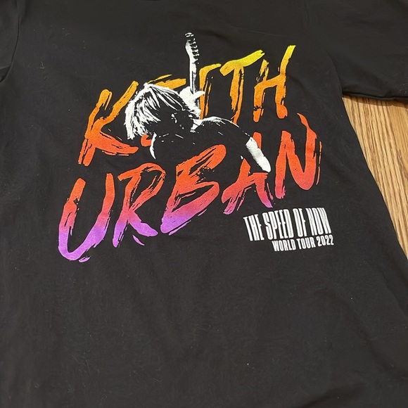 Keith Urban concert short sleeve crewneck T-shirt 2022 tour. black small - Picture 2 of 4